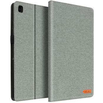 Funda Samsung Galaxy Tab A7 10.4 2020 De Tela, Cartera Y Soporte, Canvas - Gris