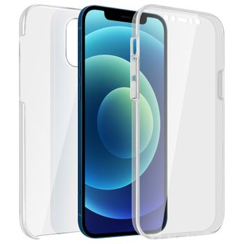 Carcasa Iphone 12 / 12 Pro Silicona + Trasera Policarbonato – Transparente