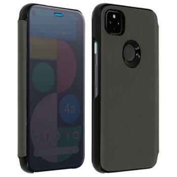 Funda Google Pixel 4a Efecto Espejo Translúcida F.soporte - Negro