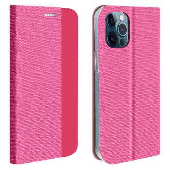 Funda Iphone 12 Pro Max Cartera Cierre Y F.soporte Soft-touch – Rosa