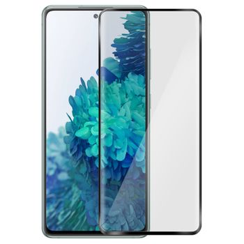 Cristal Templado 9h Biselado Para Samsung Galaxy S20 Fe – Marco Negro