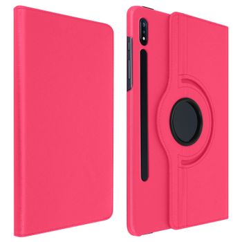 Funda Libro Samsung Galaxy Tab S7 Plus 12.4 Gira 360º F. Soporte – Fucsia