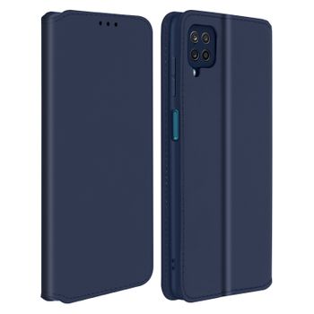 Funda Samsung Galaxy A12 Libro Billetera F. Soporte – Azul Oscuro