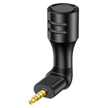 Micro Jack 3.5mm Reducción Ruido Y Sonido Omnidireccional Ultra Compacto Negro