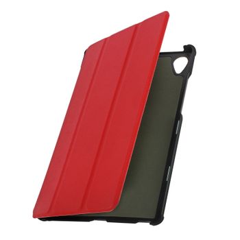 Funda Lenovo Tab M8 Soporte Vídeo Teclado Diseño Elegante Rojo