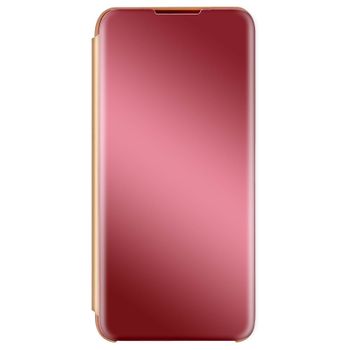 Funda Xiaomi Redmi Note 10 Pro Cierre Translúcido Espejo Soporte Rosa