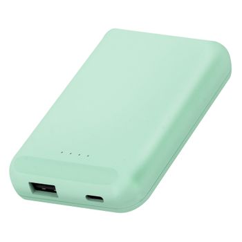 Powerbank Inalámbrica Magsafe 5000mah Tecnología Qi Puertos Usb / Usb-c Verde