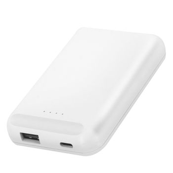 Powerbank Inalámbrica Magsafe 5000mah Tecnología Qi Puertos Usb / Usb-c Blanco