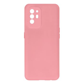 Funda Oppo A94 5g Silicona Flexible Acabado Tacto Suave Rosa