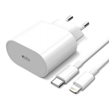 Cable 2 Metros + Base Cargador Fast Charge Pd 3.0 18w Para Iphone 12 Pro  Max con Ofertas en Carrefour