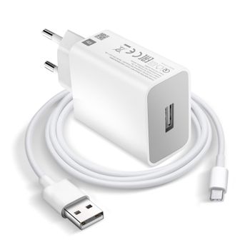 Cargador De Pared Usb 18w Mdy-10-ef Con Cable Usb-c B91175c0027036 Xiaomi Blanco