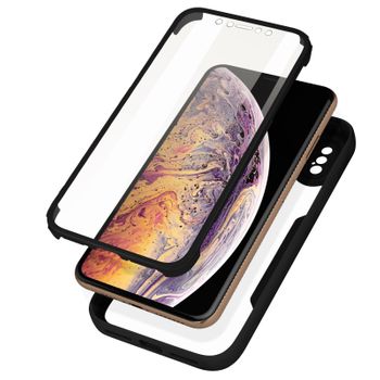 Carcasa Para Iphone Xs Max Plexiglás Y Polímero Contorno Negro