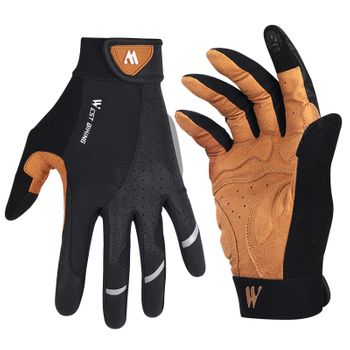 Guantes Deporte Táctiles West Biking Negro Marrón