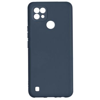 Funda Realme C21 Silicona Flexible Acabado Mate Antimanchas Azul