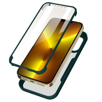 Funda Iphone 13 Pro Max Plexiglas Polímero Esquinas Reforzadas Contorno Verde