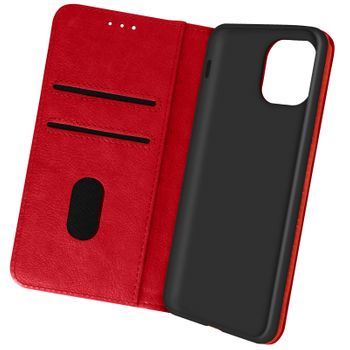 Funda Para Apple Iphone 13 Pro Max Tarjetero Soporte Vídeo Rojo