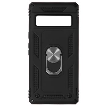 Funda Google Pixel 6 Pro Antigolpes 2 Materiales Anillo Soporte Vídeo Negro