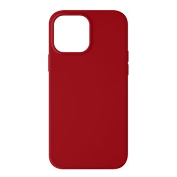 Funda Iphone 13 Pro Silicona Semirrígida Acabado Tacto Suave Rojo Carmín