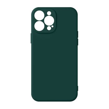 Funda Iphone 13 Pro Max Silicona Semirrígida Acabado Tacto Suave Verde