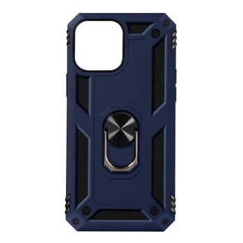 Funda Iphone 13 Antigolpes 2 Materiales Anillo Soporte Vídeo Azul