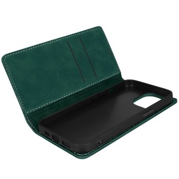 Funda Iphone 13 Pro Tarjetero Soporte Verde Azulado