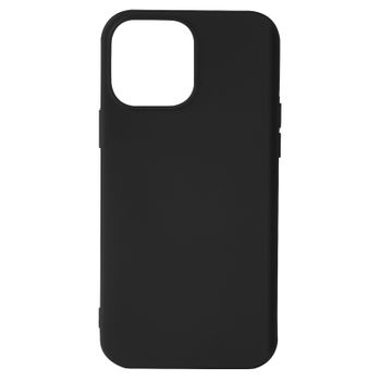 Funda Carcasa Iphone 13 Pro Max Silicona Flexible Acabado Tacto Suave Negro