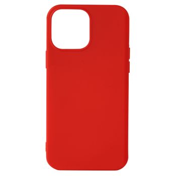 Funda Carcasa Iphone 13 Pro Max Silicona Flexible Acabado Tacto Suave Rojo
