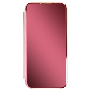 Funda Iphone 13 Pro Cierre Translúcido Espejo Soporte Rosa