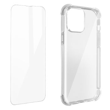 Pack Protección Iphone 13 Pro Max Funda Flexible + Cristal Templado Transparente