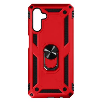 Funda Samsung A13 5g / A04s Antigolpes 2 Materiales Anillo Soporte Vídeo Rojo