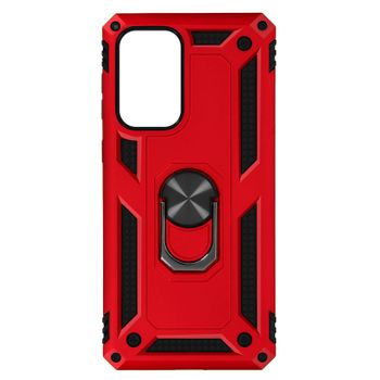 Funda Samsung Galaxy A33 5g Antigolpes 2 Materiales Anillo Soporte Vídeo Rojo