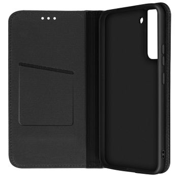 Funda Samsung Galaxy S22 Plus Tarjetero Soporte Forcell Smart Pro Leather Negro