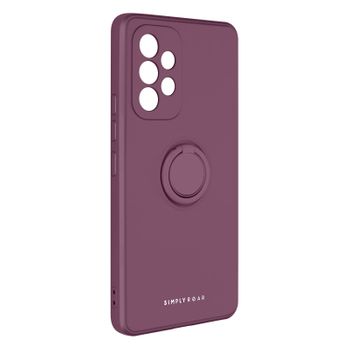 Funda Samsung Galaxy A53 5g Gel Silicona Anillo Soporte Vídeo Roar Morado