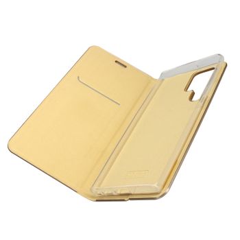 Funda Samsung Galaxy S22 Ultra Tarjetero Soporte Forcell Luna Book Gold Dorado