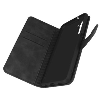 Funda Samsung A13 5g / A04s Efecto Ante Tarjetero Soporte Vídeo, Forcell Negro