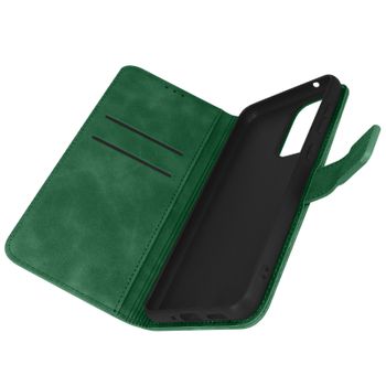 Funda Samsung Galaxy A33 5g Efecto Ante Tarjetero Soporte Vídeo, Forcell Verde