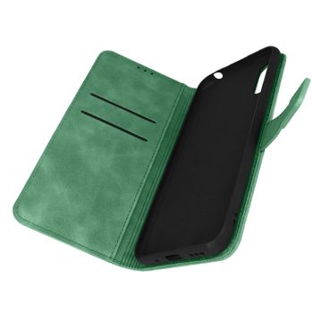 Funda Xiaomi Redmi 9a Efecto Ante Tarjetero Soporte Vídeo, Forcell Verde