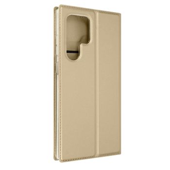 Funda Samsung Galaxy A22 Tarjetero Dux Ducis Soporte Dorado