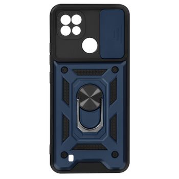 Funda Realme C21 Y C11 2021 Cubierta De Cámara-anilla De Soporte De Vídeo Azul