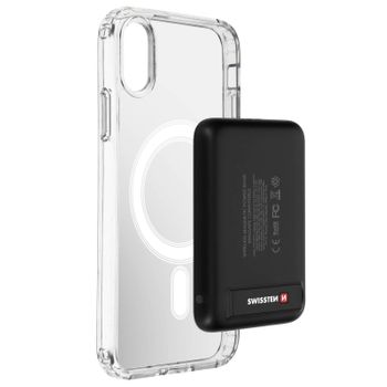 Carcasa Apple Iphone X Y Xs Y Powerbank 5000 Mah Magsafe Swissten Transparente