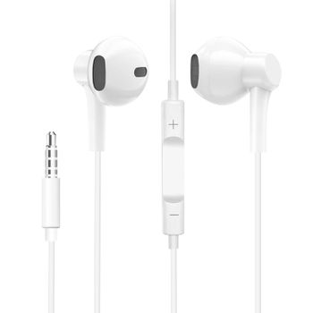 Auriculares Con Cable Contact, Jack 3.5 Mm, Llamadas, Control Multifunción,  Longitud 1,2 M, Ipx3, Blanco con Ofertas en Carrefour