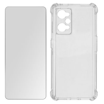  Funda transparente para OnePlus NORD 2T 5G, transparente panal  360, cobertura completa de policarbonato duro + TPU a prueba de golpes  (color azul) : Celulares y Accesorios