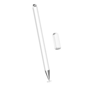 Bolígrafo Universal Smartphone Y Tablet Pinta Ultra Fina Alta Precisión Blanco