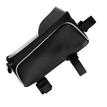 Soporte Teléfono Para Bicicleta Funda Impermeable Almacenamiento Integrado Negro