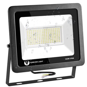 Foco 150w Led Luz Fría 6000k 12000 Lúmenes Impermeable Ip66 Compacto Negro