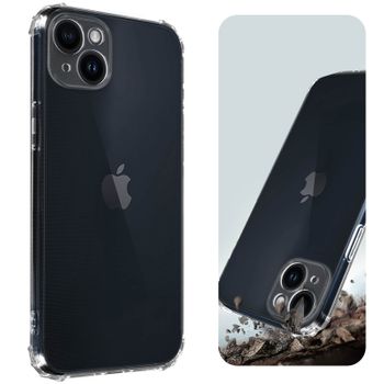 Carcasa Iphone 14 Plus Silicona Flexible Esquinas Reforzadas Transparente