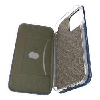 Funda Iphone 14 Pro Polipiel Tarjetero Soporte Vídeo - Azul