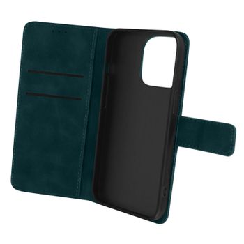 Funda Iphone 14 Pro Tarjetero Soporte Vídeo Efecto Mate Soft Touch Verde