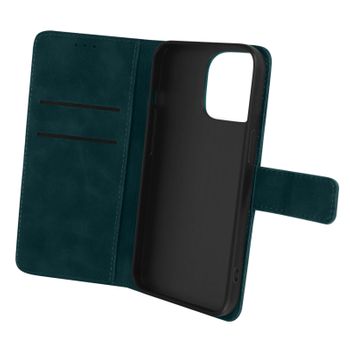 Funda Iphone 14 Pro Max Tarjetero Soporte Vídeo Efecto Mate Soft Touch Verde