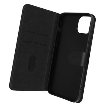 Funda Iphone 14 Solapa Tarjetero Función Soporte Vídeo Negro